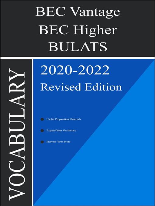 Cover image for BEC Higher Vocabulary 2020 Edition